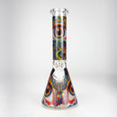10″ Eyes Design Glass Beaker Water Pipe Glass Bong 777 Smoke
