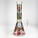 10″ Eyes Design Glass Beaker Water Pipe Glass Bong 777 Smoke