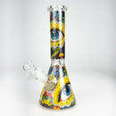 10″ Eyes Design Glass Beaker Water Pipe Glass Bong 777 Smoke Design2
