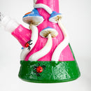 10" 3D Mushroom Design Glass Beaker Bong Glass Bong 777 Smoke