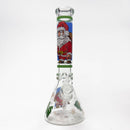 14" Holiday Series 7mm Thick Glass Water Bong – Glow in the Dark Glass Bong LEHIGH WHOLESALE BIG BANG SANTA