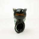 Cheech | 3.5" Black Cat Attack Hand Pipe [PIPE-169] Glass Pipe Smoking Cat Distribution