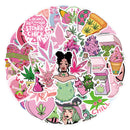 50pcs Assorted Cannabis Design Stickers Gadget Every Weekend Option R