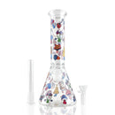 10" Psychedelic Shroomscape Beaker Bong – 4mm Thick Glass Glass Bong Super Supplys Inc