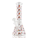 10" Psychedelic Shroomscape Beaker Bong – 4mm Thick Glass Glass Bong Super Supplys Inc Design C
