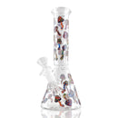 10" Psychedelic Shroomscape Beaker Bong – 4mm Thick Glass Glass Bong Super Supplys Inc Design D