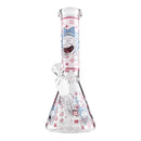 O 10" Animated Art Beaker Bong Series – 4mm Thick Glass