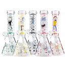 O 10" Animated Art Beaker Bong Series – 4mm Thick Glass