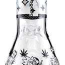 O 10" Animated Art Beaker Bong Series – 4mm Thick Glass