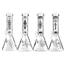 O 10" Gothic Cross Beaker Bong Series – 4mm Thick Glass