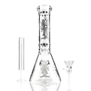 O 10" Gothic Cross Beaker Bong Series – 4mm Thick Glass