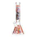 Honeycomb Spectrum Beaker – 14" Thick 7mm Color Series Bong Glass Bong Super Supplys Inc Red