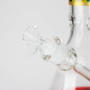14" BM Design Glass Bong – 7mm Thick Heavy Duty Beaker Water Pipe Glass Bong 777 Smoke