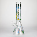 14" 7mm RM Glass Bong – Heavy Duty Beaker Water Pipe [FTLL06] Glass Bong LEHIGH WHOLESALE Angry