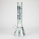 14" 7mm Gorilla Designs Glow In The Dark Beaker Bong – In the Box [FT1892ATS] Glass Bong LEHIGH WHOLESALE Green