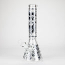 14" 7mm Gorilla Designs Glow In The Dark Beaker Bong – In the Box [FT1892ATS] Glass Bong LEHIGH WHOLESALE Black