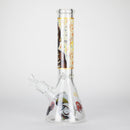 14" 7mm RM Skull Glass Bong – Heavy Duty Beaker Water Pipe [FTLL08] Glass Bong LEHIGH WHOLESALE