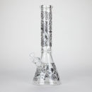 14" 7mm Thick Glass Water Bong – Glow in the Dark Beaker Bong Glass Bong LEHIGH WHOLESALE FTGBLL01