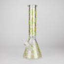 14" Beehive Design 7mm Thick Heavy Duty Glass Beaker Bong Glass Bong 777 Smoke Green