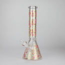 14" Beehive Design 7mm Thick Heavy Duty Glass Beaker Bong Glass Bong 777 Smoke Pink