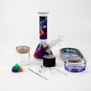 10-in-1 Smoke Set Complete Smoking Kit with 8" Glass Bong Glass Bong 777 Smoke