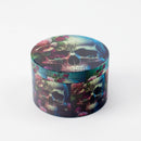 2.5" Mix Classic Design Metal Grinder 4 Layers - Box of 12 Display Pack 777 Smoke