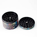 2.5" Mix Classic Design Metal Grinder 4 Layers - Box of 12 Display Pack 777 Smoke