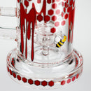 O 7" 2-in-1 Beehive Design Rig with Perc Banger & Bowl Included