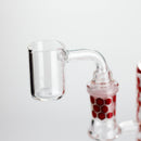 O 7" 2-in-1 Beehive Design Rig with Perc Banger & Bowl Included
