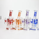 O 7" 2-in-1 Beehive Design Rig with Perc Banger & Bowl Included