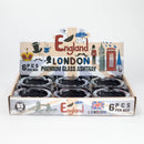 O Premium Glass London Design Ashtray Box of 6