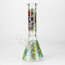 O 10" Sugar Skull New Design Glass Beaker Bong – Glow in the Dark