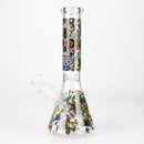 O 10" Sugar Skull New Design Glass Beaker Bong – Glow in the Dark