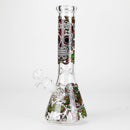 O 10" Sugar Skull New Design Glass Beaker Bong – Glow in the Dark