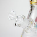 O 14" Carton Design 7mm Thick Heavy Duty Glass Beaker Bong – Glow in the Dark