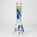 O 10" Turtle Design Glass Beaker Bong – Glow in the Dark