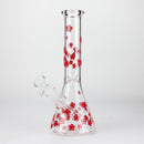 10" Cherry Blossom New Design Glass Beaker Bong Glass Bong 777 Smoke Pink