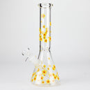 10" Cherry Blossom New Design Glass Beaker Bong Glass Bong 777 Smoke Yellow