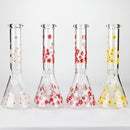10" Cherry Blossom New Design Glass Beaker Bong Glass Bong 777 Smoke
