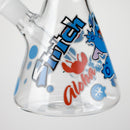 O 10" Turtle Design Glass Beaker Bong – Glow in the Dark