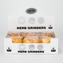 O 3" Hamburger Shape Metal Grinder 4 Layers - Box of 6