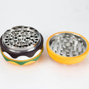 O 3" Hamburger Shape Metal Grinder 4 Layers - Box of 6