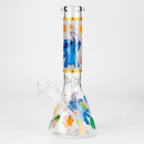 O 10" Turtle Design Glass Beaker Bong – Glow in the Dark