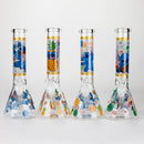 O 10" Turtle Design Glass Beaker Bong – Glow in the Dark
