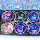 Premium Glass Mushroom Design Ashtray – Box of 6