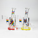 7" 2-in-1 Leaves Design Rig with Perc, Banger & Bowl Included
