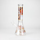 10" Fox and Bunny Design Glass Beaker Bong