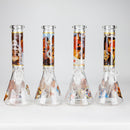 10" Fox and Bunny Design Glass Beaker Bong