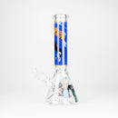 14" Comic Design 7mm Thick Heavy-Duty Glass Beaker Bong