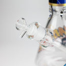 14" Comic Design 7mm Thick Heavy-Duty Glass Beaker Bong
